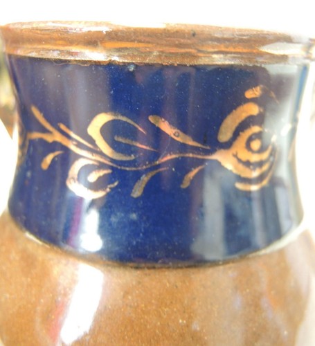 Two Antique Copper Luster Creamers - Unsigned - Picture 4 of 12