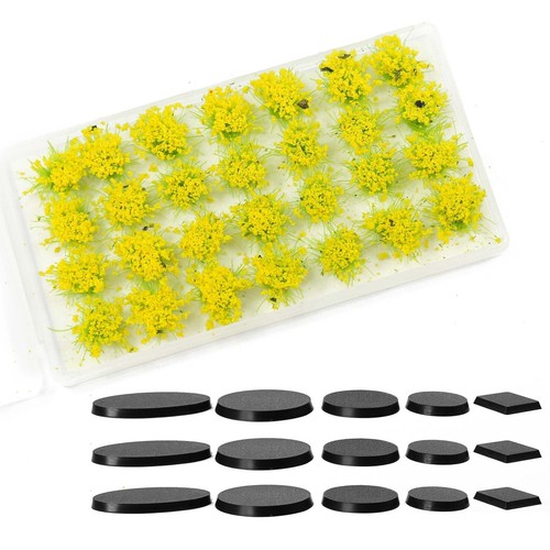 1 Pack Flower Cluster Grass Model Bases for Wargames Military Simulation Scene - Picture 16 of 27