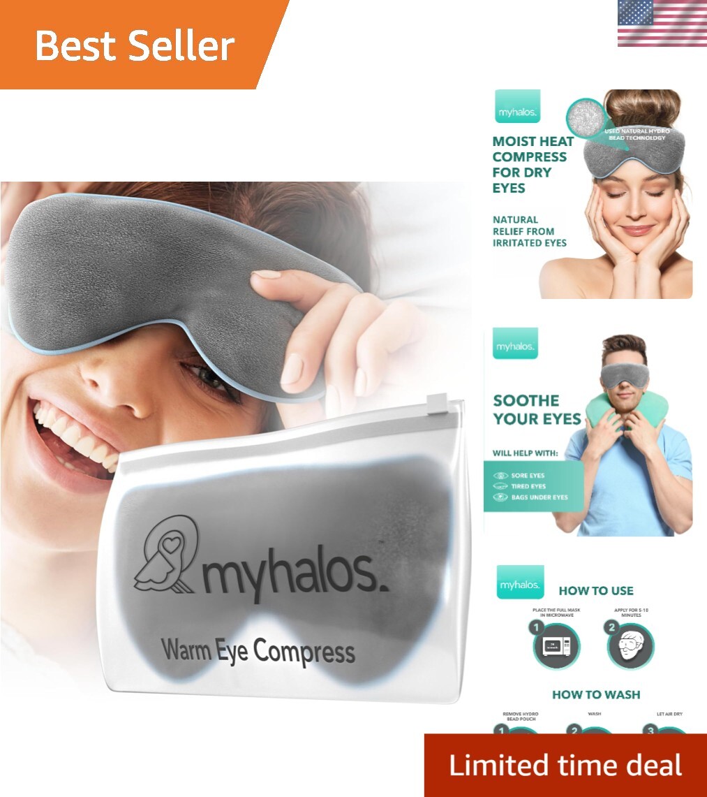 Luxury Moist Heat Eye Mask for Styes Blepharitis Relief Therapy