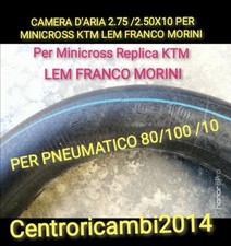CAMERA D'ARIA 2.75/2.50X10  MINICROSS REPLICA KTM LEM MORINI CERCHIO 10" Nuova 