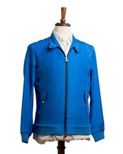 Kiton Napoli 1,950 NWT Blue Polyester Lightweight Jacket S 48 IT