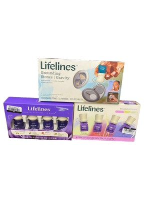 Lifelines Scent-Infused Grounding Stones Meditative Oil - With Essential Oils
