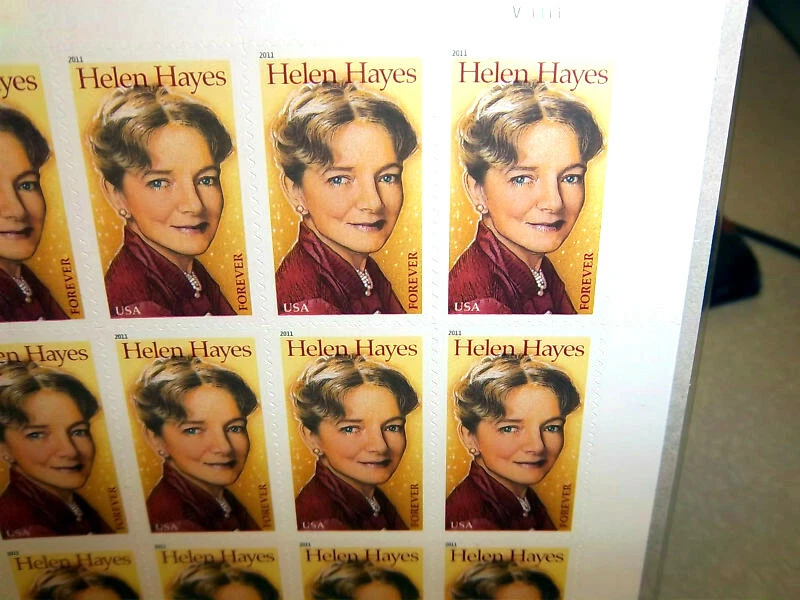 USA stamps Mint Pane of 20 Helen Hayes 2011 forever stamps, scott # 4525 - Image 2 of 2