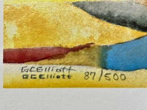 G.C. Elliott Heißluftballons Kunst Poster Druck Limited Edition 87/500 - Bild 2 von 5