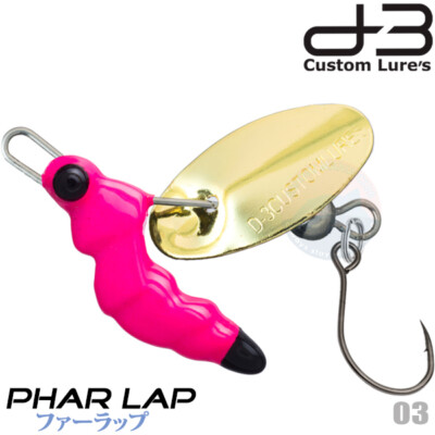 D-3 Custom PHAR LAP 8 g Assorted Colors Trout Spinner