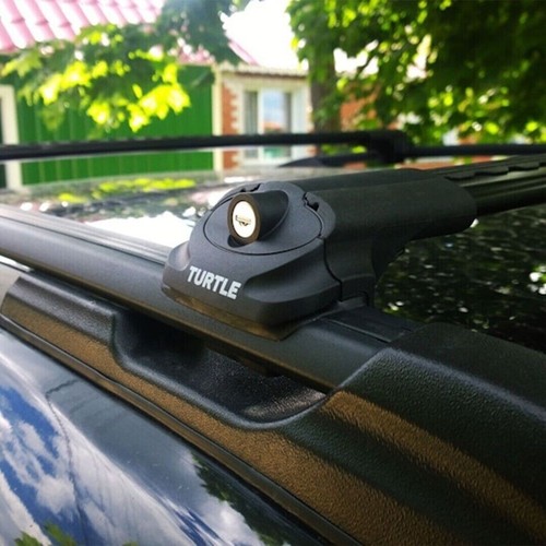 For PORSCHE CAYENNE (9PA-E1) 2002-2010 Roof Rack Top Cross Bars Black Pair Roof - Picture 13 of 22