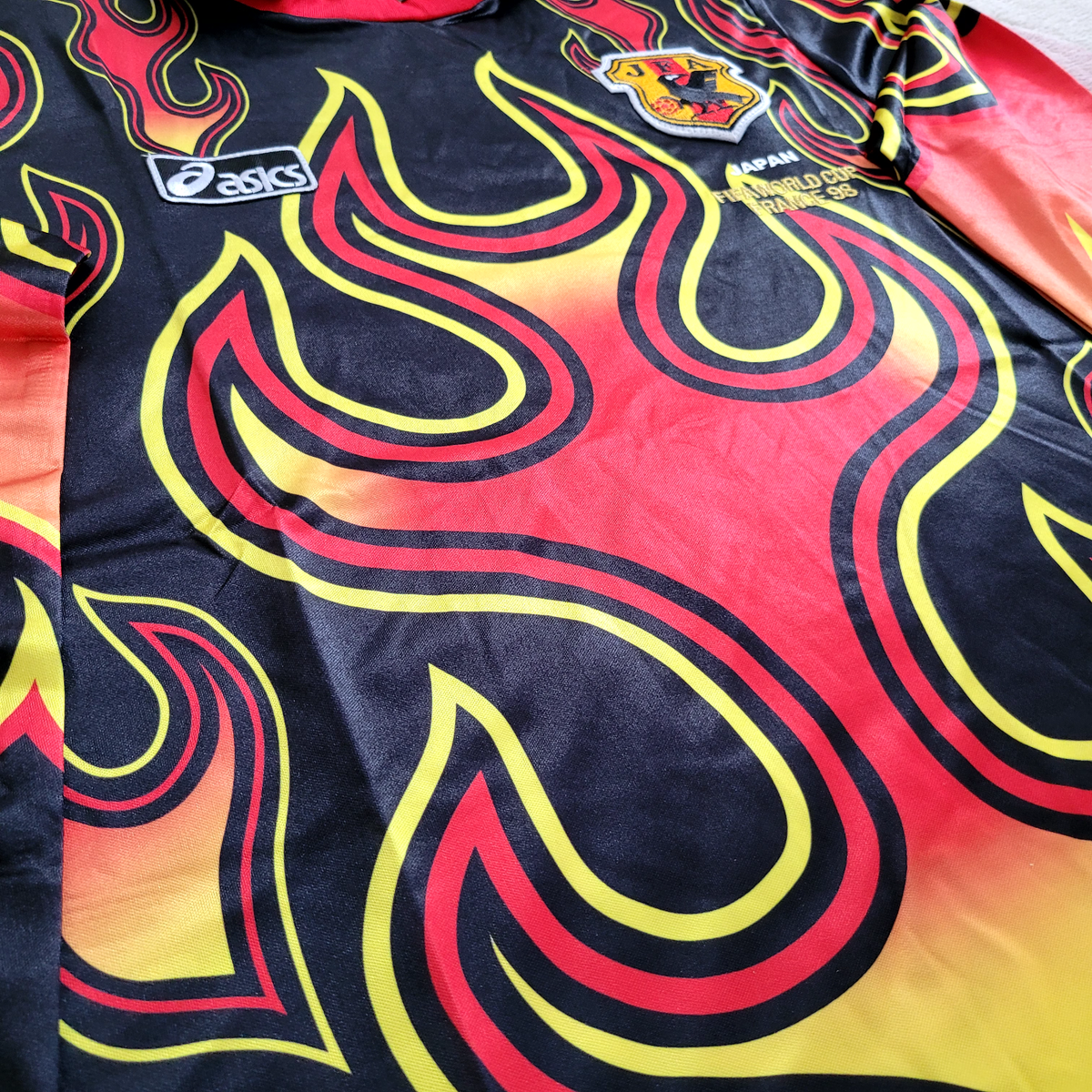 Japan Soccer Jersey Retro Fire Edition Long Sleeve S,M,L,XL Japan Soccer Jersey Retro Fire Edition Long Sleeve S,M,L,XL