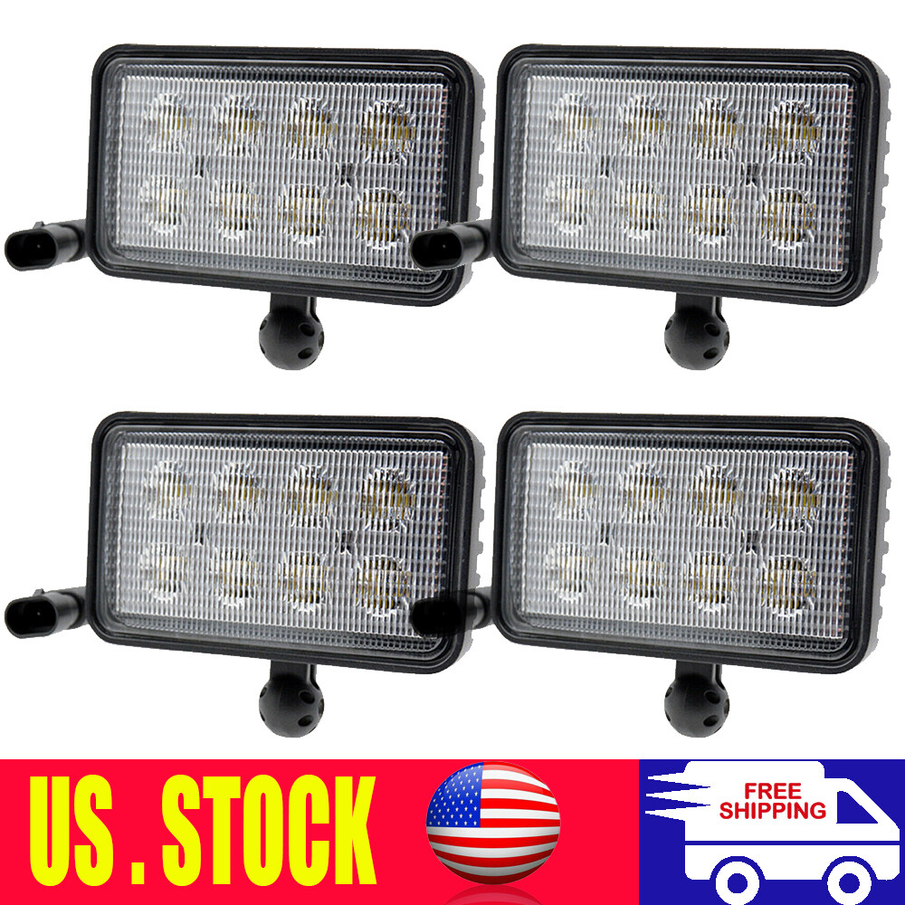 4pcs 40w LED Work Lights Headlight RE154908 For John Deere 7200,7210,7400,9400
