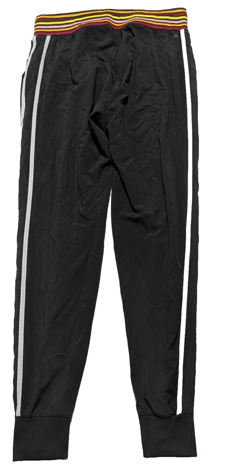 C&C CALIFORNIA Women Medium Black Striped Stretch Blend Pull-On Jogger Pants - Image 4 of 4