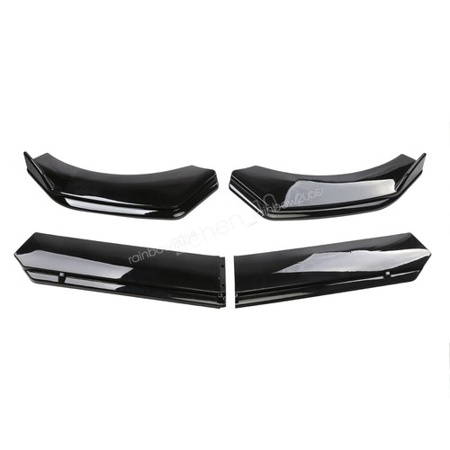 For Audi RS6 RS7 Glossy Black Front Bumper Chin Lip Splitter Spoiler Body Kit - Picture 4 of 13