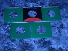 45RPM COMPANY SLEEVES. LOT OF 5, GLOSSY ELRKTRAS.