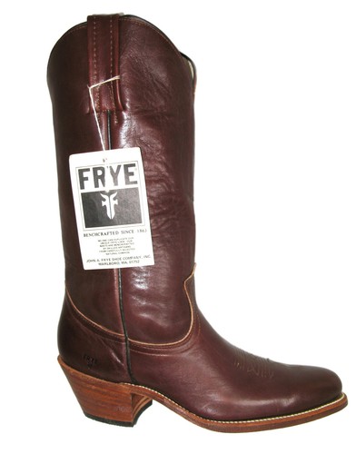De Colección NUEVAS Botas de Vaquero del Oeste Old-Stock Frye Para Hombres Talla 9.5 D Cuero Marrón Hechas en EE. UU. - Imagen 2 de 20