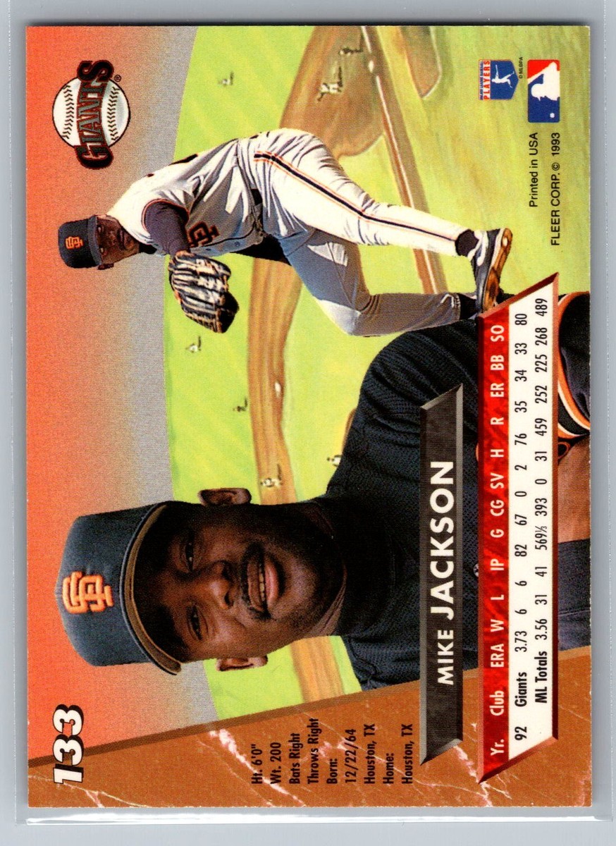 Mike Jackson 1993 Ultra BASEBALL #133 San Francisco Giants | eBay