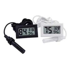 Refrigerator Embedded Electronic Digital Thermo-Hygrometer Indoor Feeders