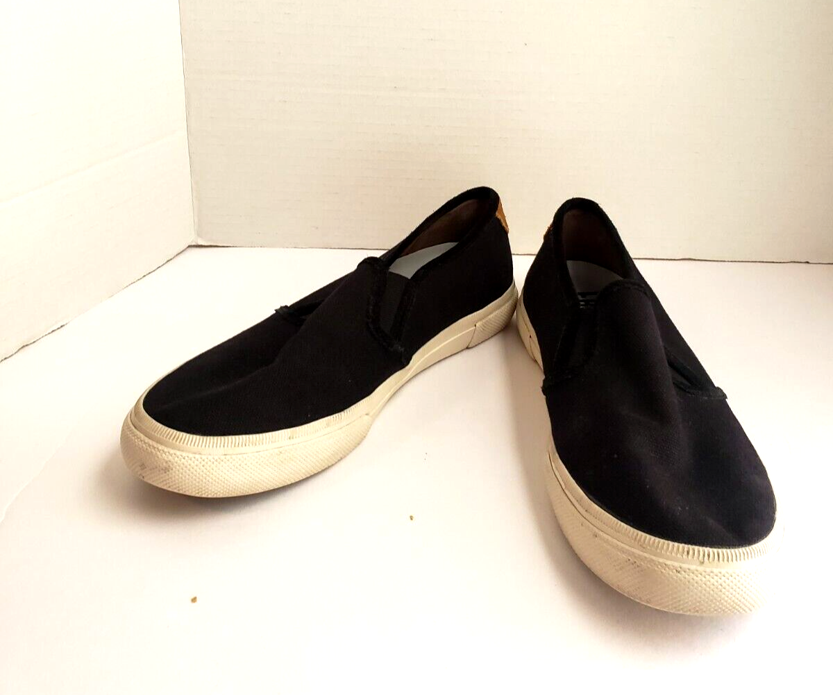 Frye Ludlow Suede Slip-On Sneakers Frye Ludlow Slip On 81285 Mens Gray Leather Lifestyle  main image 3