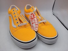 VANS OLD SKOOL NEON BLAZING ORANGE / TRUE WHITE SNEAKER WOMENS US SIZE 7