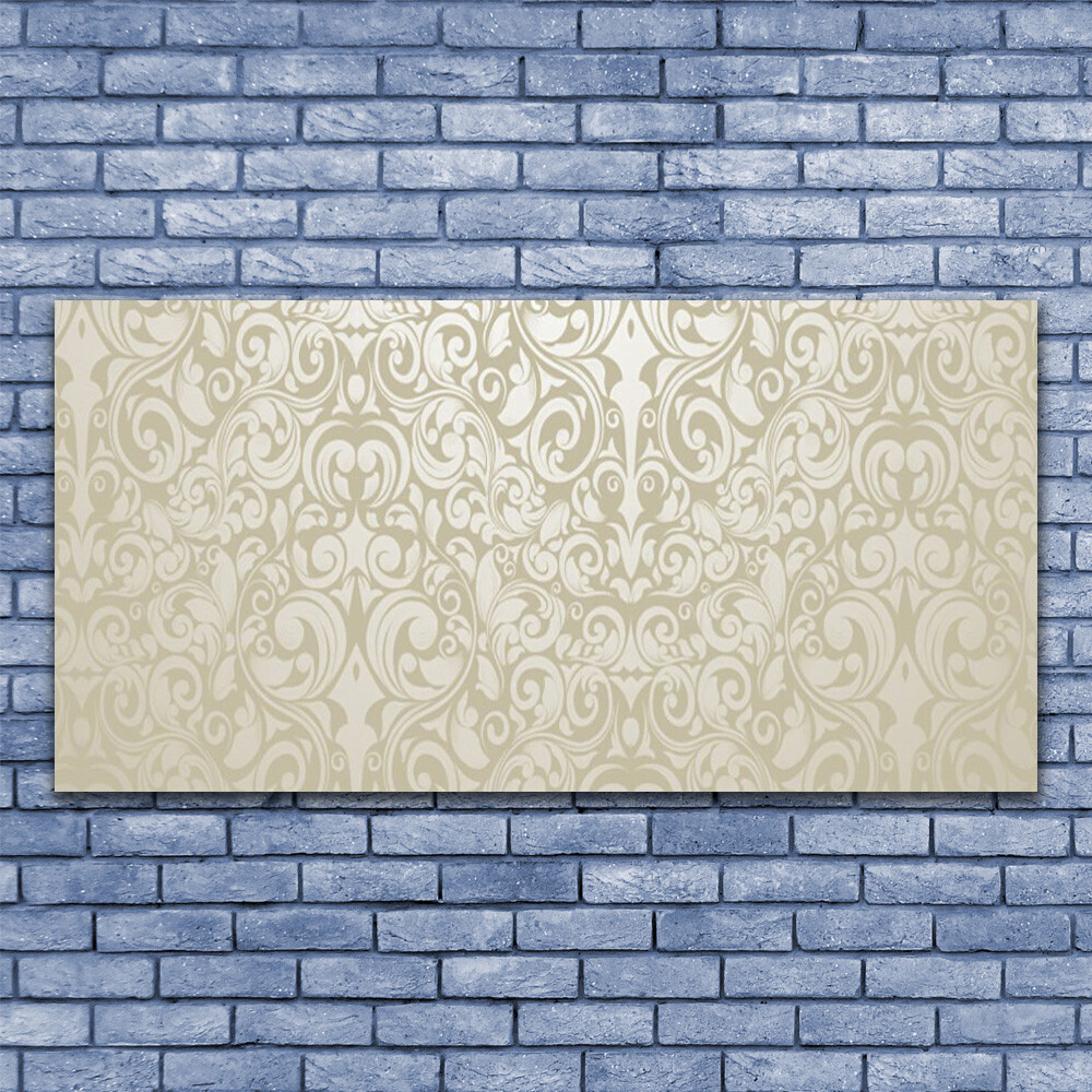 Tableau abstrait sur verre 140x70 cm impression haute définition pour salon moderne