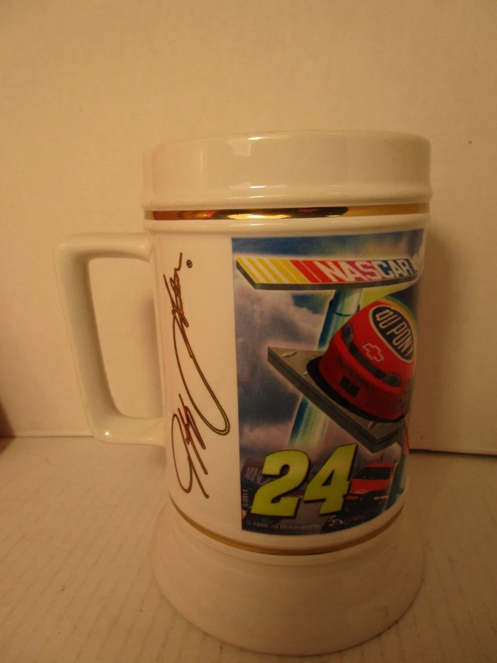 Taza NASCAR Jeff Gordon #24 Coleccionista Cerámica 6.5" Tankard Stein Hecha en Tailandia Foto 2 de 4