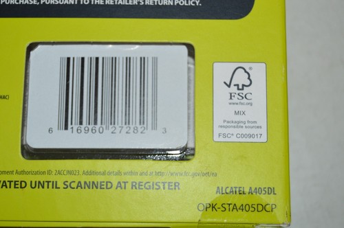 Straight Talk Alcatel MYFLIP A405DL Black Prepaid No Contract Mobile Phone - Afbeelding 9 van 9