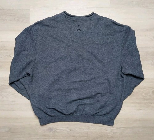Vintage Ping Waffle Knit Golf Sweatshirt L grau schwarz Big Logo Spellout - Bild 7 von 9
