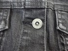 Arizona Jean Company Denim Women's Jean Jacket Black Denim w/Silver Studs Medium — photo 8