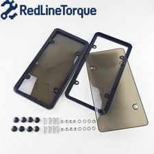 2xclear License Plate Frames Transparent Housings Front Rear Legal Non Obscuring