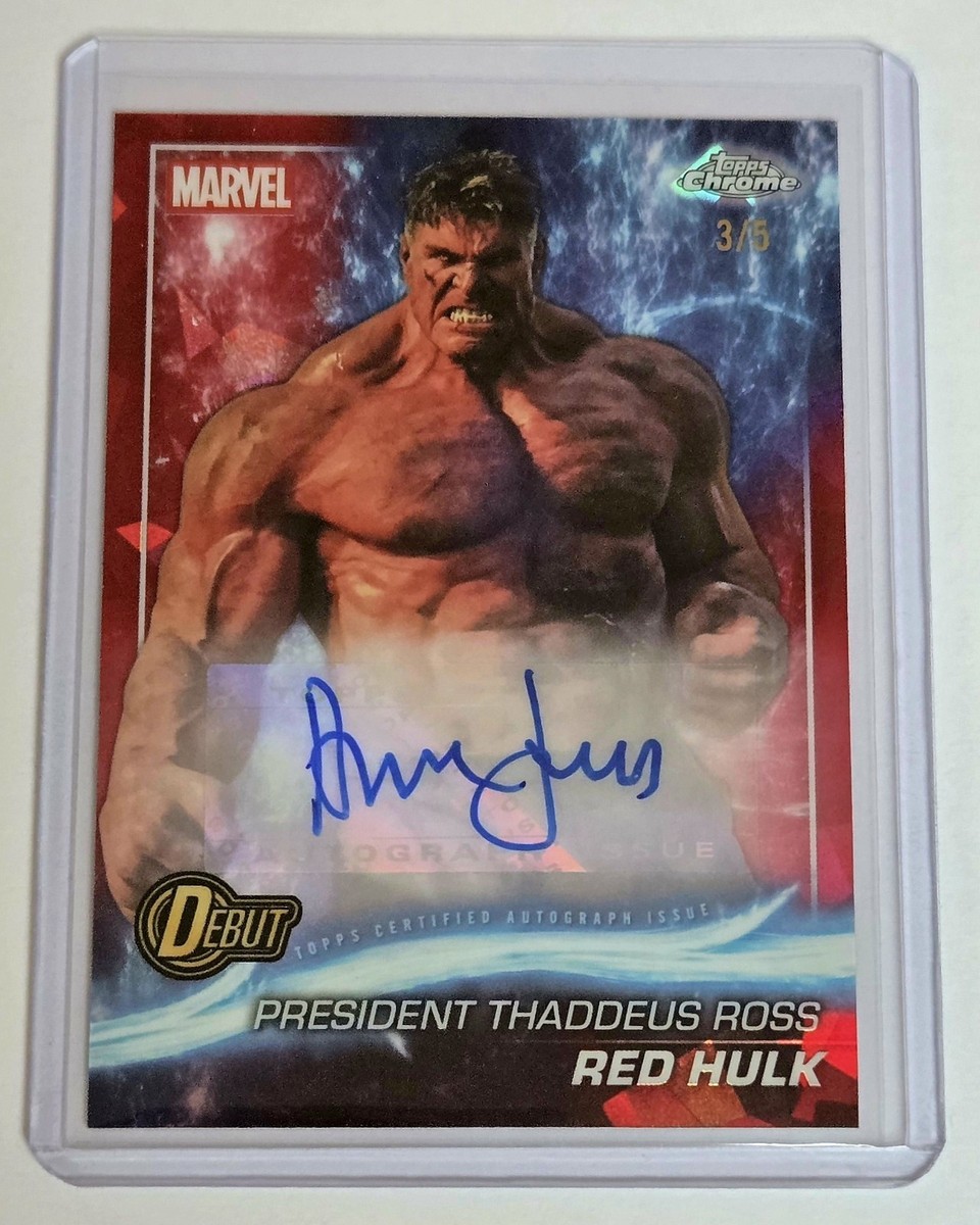 2025 Topps Chrome Sapphire Marvel Studios Harrison Ford Red Hulk