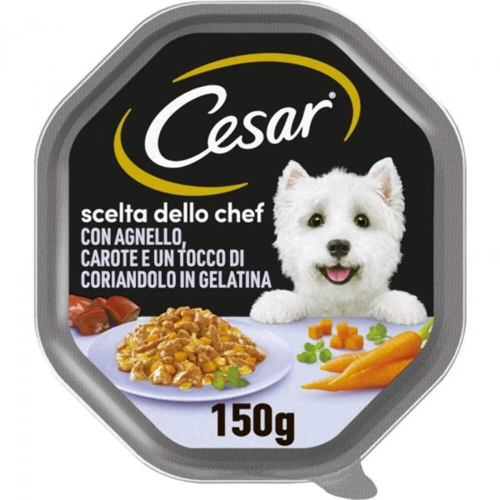 CESAR SCELTA CHEF CON AGNELLO CAROTE E TOCCO DI CORIANDOLO IN GELELATINA 150 GR