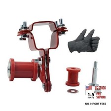 Motorcycle Chain Adjuster Tensioner Guide Roller Compatible with ATV Quad Red