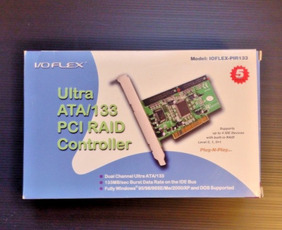 I/O Flex ultra ATA / 133 Dual Channel PCI RAID Controller