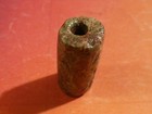 ANCIENT PRE-COLUMBIAN TAIRONA GREEN JADE TUBE BEAD 23.0-10.2 MM PATINA — photo 5