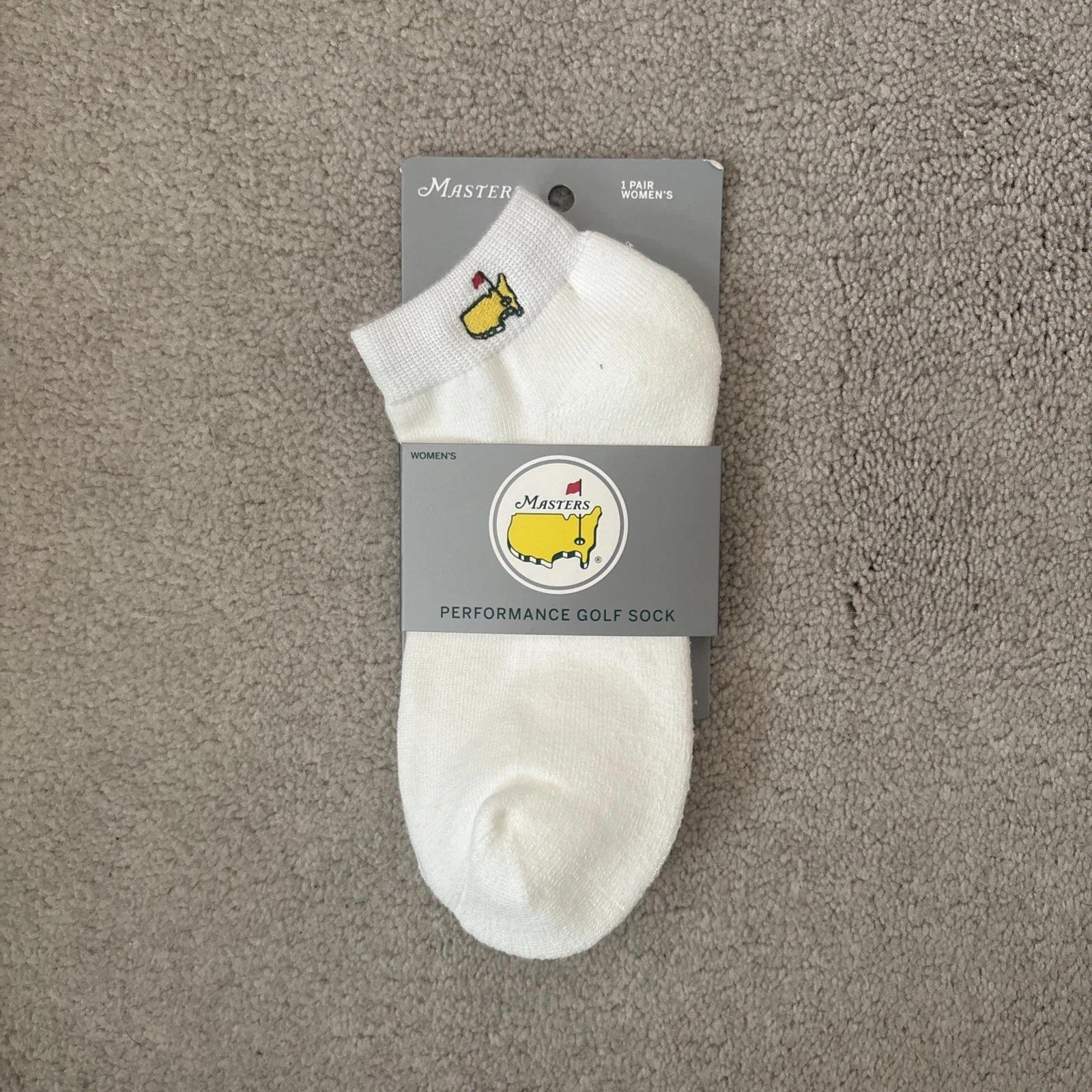 2026 Masters FootJoy Women's Performance Golf Ankle Socks White Size 6-9 ANGC