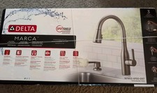 Delta Marca Pull-Down Sprayer Kitchen Faucet with Shield Spray in Stainless