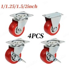 Heavy Duty Caster Set Wheels Fits For All Swivel Brake Casters Heavy Duty Caster Set Wheels Fits For All Swivel Brake Casters