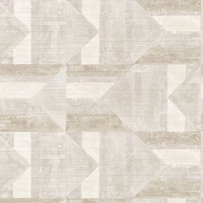 Tempaper - Co Quilted Patchwork Removable Peel and Stick Wallpaper Ash and 2890₽