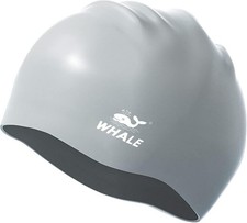 WHALE Extra Large Swim Cap for Women Men, Durable Silicone Swimming Hat with ...