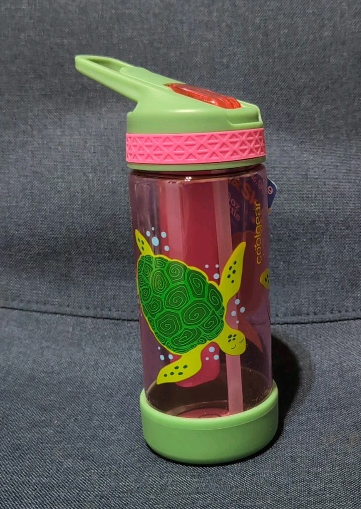 Pink Turtle Straw New