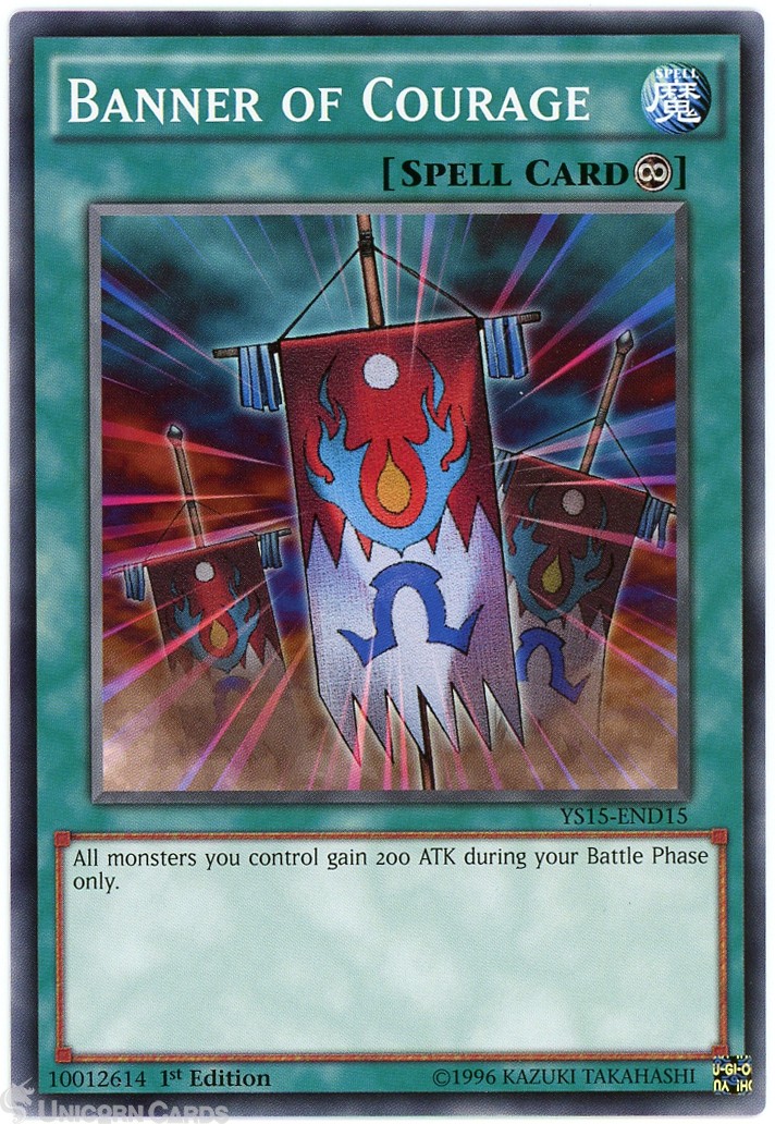 YS15-END15 Banner of Courage 1st Edition Mint YuGiOh Card