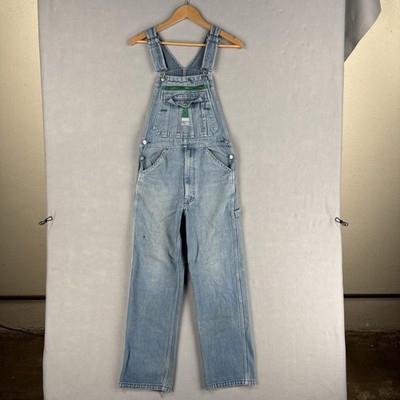 Liberty Bib Overalls Mens 28x29 Light Wash Denim Workwear Painter Distressed