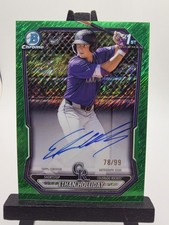2026 Bowman Ethan Holliday 1st Prospect Chrome Auto Green Refractor /99 #cpa-eh