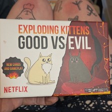 Exploding Kittens Good vs Evil Card Game - 10...