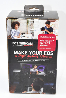 Canon EOS Webcam Accessories Starter Kit for EOS Rebel T7,T6,T5,T3
