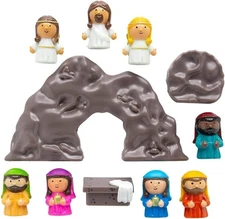 Fun Express Mini Resurrection Toy Set - 10 Pieces 