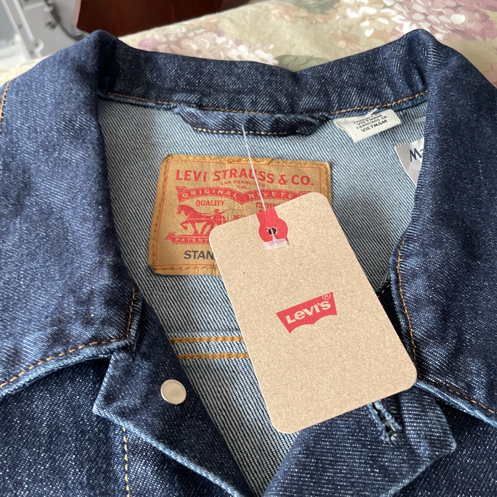 Brand New Levi’s Standard Trucker Dark Blue Trucker Jacket  Men’s XXL