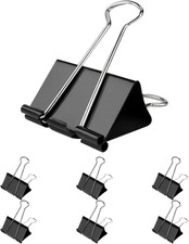 Jumbo Binder Clips 3 Inch,75Mm Width,6 Pack Extra Large Binder Clips for Office,