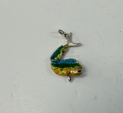 MAHI - MAHI  PENDANT - ENAMELED IN STERLING SILVER