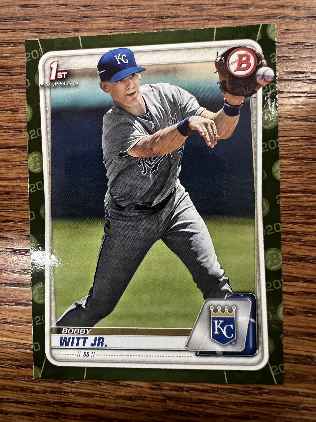 2020 Bowman #BP-25 Bobby Witt Jr. Prospects Camo