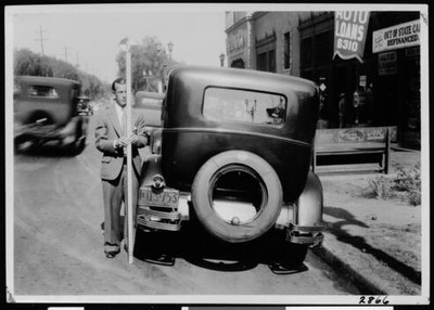 #ad Department Of Public Works Surveyors Assistant Holding An Instrume Old Photo AU $8.50
