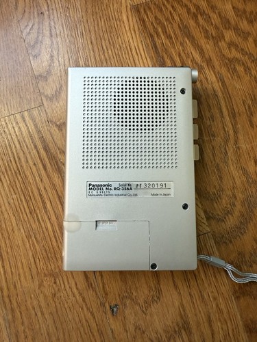 Registratore lettore cassette Panasonic RQ-356 vintage con scatola/custodia e cavo testato funziona - Foto 12 di 16