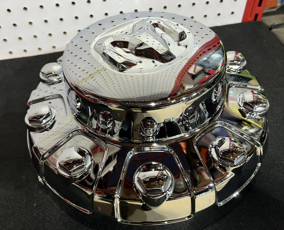 DODGE RAM 8 TACOS CROMO TAPA CENTRAL, TAPACUBOS PIEZA ORIGINAL DODGE #6PGO2TRM AC-BONITO Foto 4 de 4